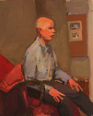model at asl in blue